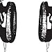 Dirty Fingers, Headphones, Boy Girl Feeding Bib, White