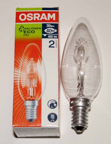 Preisvergleich Produktbild OSRAM HALOGEN ECO E14 30W WW KERZE 2000H