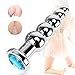 Produktbild Metall Analplug Buttplug Edelstahl Anal Plug Masturbation Sex Spielzeug mit 5 Anal Kugeln für Männer und Frauen