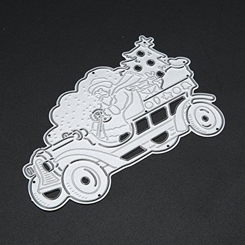 Amazingdeal365 Santa Metall Form Stanzschablonen Schablonen Schneiden DIY Dekor Sammelalbum Karten Buchzeichen Lesezeichen als Geschenk für Freunde Geburtstag Kinder,Kindergarten Hobby Schule Handarbeit Unterricht usw. Ein tolles Geschenk! - 7