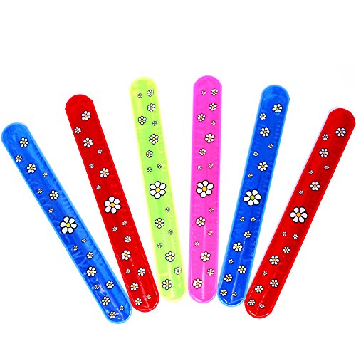 German Trendseller® – 12 x Blumen Schnapparmbänder ┃ Mitgebsel ┃ Kindergeburtstag ┃ 12 Stück - 5