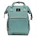 Produktbild TENGGO Usb Aufladung Wasserdicht Oxford Baby Windel Wickel Rucksack Mumie Reisetasche-Grün