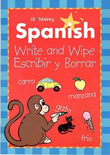 Spanish Write &amp; Wipe Activity Books with Dry Erase Marker (Pack of 2)