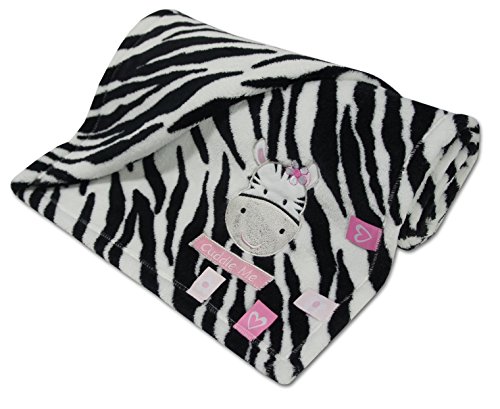 BABYTOWN Baby Girl Blanket Fleece Wrap Soft Plush Animal Leopard Zebra Print