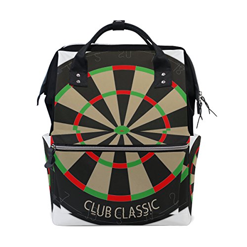 Preisvergleich Produktbild COOSUN Dartscheibe Vecteezy Nappy Wickeltasche Windel Rucksack mit Insulated Taschen Stroller Straps, große Kapazitäts-Multi-Funktions-stilvolle Windel-Tasche für Mama Dad Außen Groß mehrfarbig