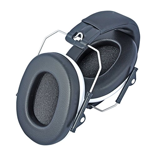 Viwanda weißer Junior Kinder Kapselgehörschutz (zusammenfaltbar) mit schwarzem Halterungsschutzband, SNR 23.4dB NRR30dB CE EN 352-1 - 4