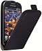 Produktbild mumbi PREMIUM Leder Flip Case für Samsung Galaxy Ace 4 Tasche