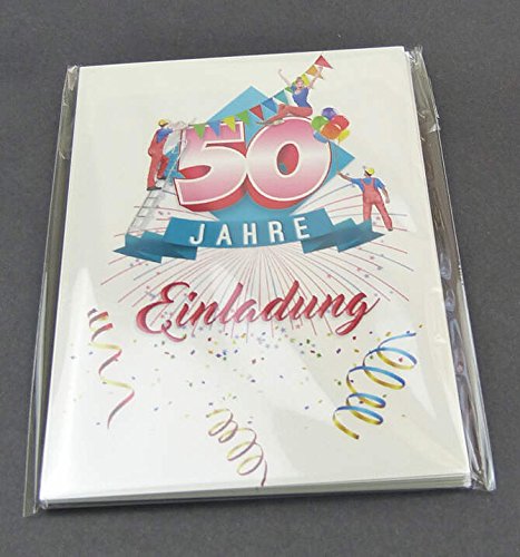 Einladungskarten zum runden Geburtstag. Unsere Varianten dazu mit jeweils 10 Stück für den 30 Geburtstag, den 40 Geburtstag und auch den 50 Geburtstag. - 4