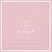Produktbild Serviette IHR Motiv: VERRINGELT rosa - Trauringe light rose Hochzeit Ringe 33x33cm 20 Servietten pro Packung