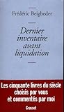 Dernier inventaire avant liquidation
