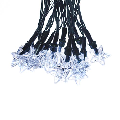 solarbuy24 - Tira de luces , diseño de libélulas, para exterior, jardín, fiestas o Navidad, color blanco