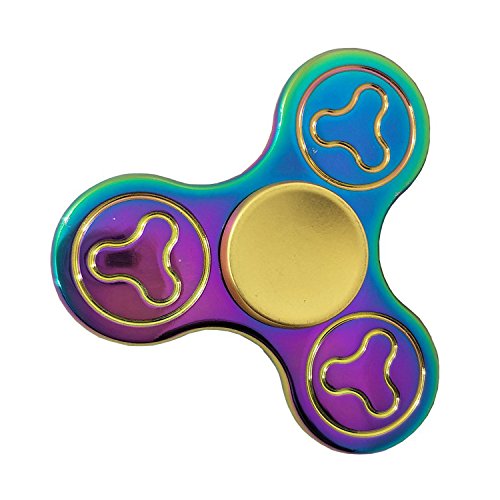 Hand Spinner Toy, Tri Finger Spinner EDC Fidget Toy Stress Reliever Reducer High Speed Ceramic Bearing for Killing Time, Focus Toy Suitable for ADD ADHD Anxiety Autism,Stress Relief Toy for Adults and Kids (Color)