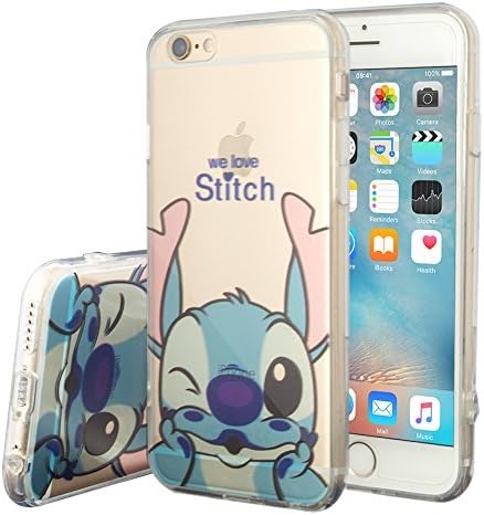 Apple iPhone 6/ 6s Case HCN PHONE silicone cover TPU Transparent Ultra-Fine Drawing animated pretty for Apple iPhone 6/ 6s - Stitch