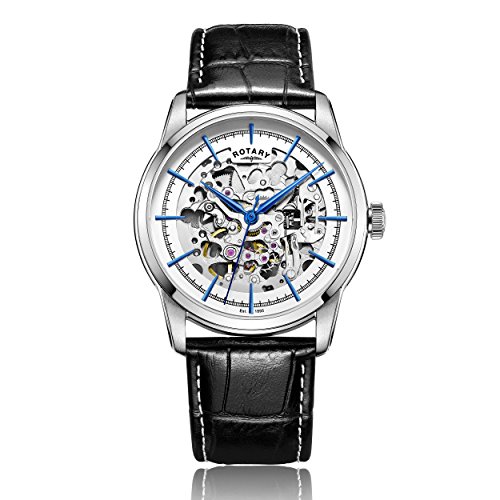 Rotary Herren-Armbanduhr Analog Automatik Leder - GS00342/06