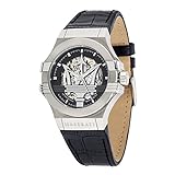 MASERATI HerrenArmbanduhr Analog Automatik Leder R8821108001
