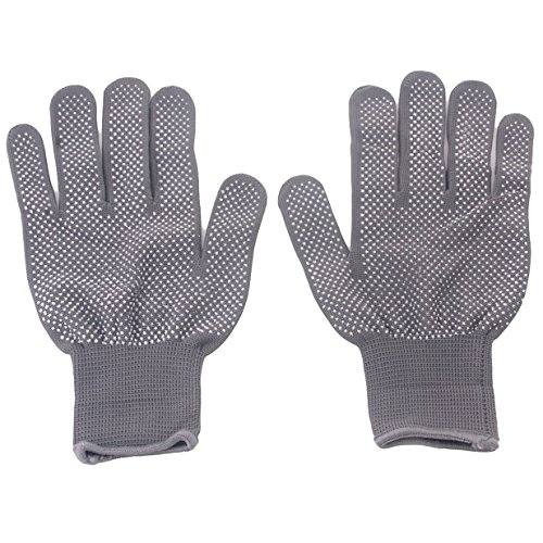 Lalang Gray 1 Pair Hairdressing Heat Resistant Gloves Hair Straightener Curling Tong Gloves