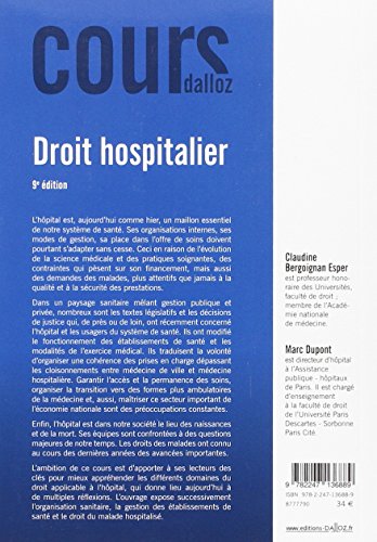 Droit hospitalier - 9e éd.