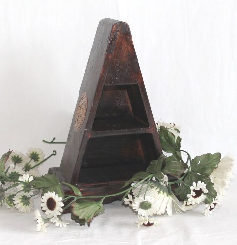 Holz Pyramide 04 braun B 21 x H 29 x T 11 cm