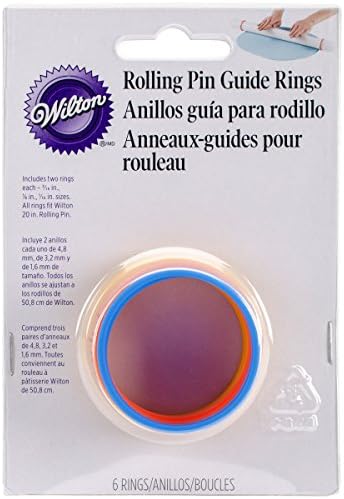 Wilton Rolling Pin Guide Rings 6/Pkg-
