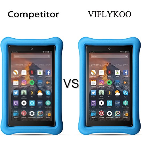 VIFLYKOO Fire Kids Edition Panzerglas Schutzfolie(8 Zoll), Härtegrad 9H superdünn kratzfest HD Klar Ballistic gehärtetem Glas Displayschutzfolie für Fire Kids Edition 2017 8 Zoll - 5