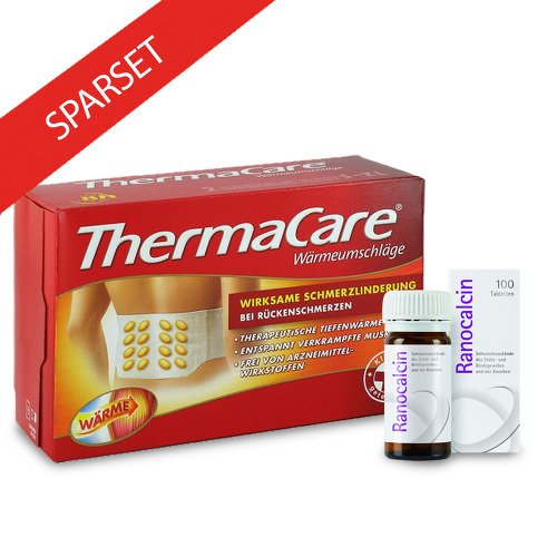 Preisvergleich Produktbild Thermacare Rückenumschläge 2St + Ranocalcin 100Tbl