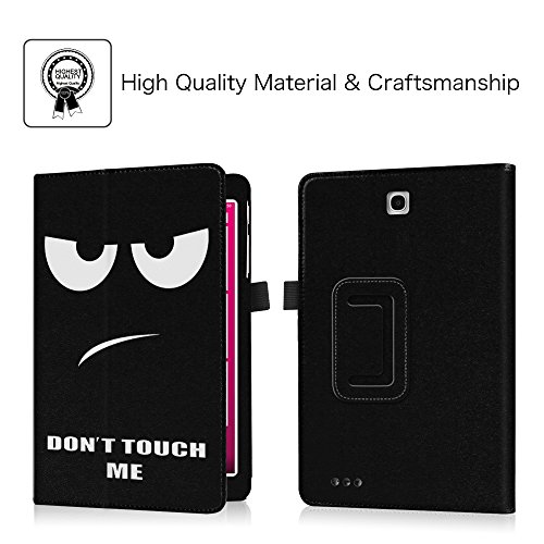 Telekom Tablet Puls Hülle – Fintie Premium Kunstleder Folio Schutzhülle Tasche Etui mit Standfunktion für Telekom Puls 8 Zoll Tablet, Dont Touch - 3