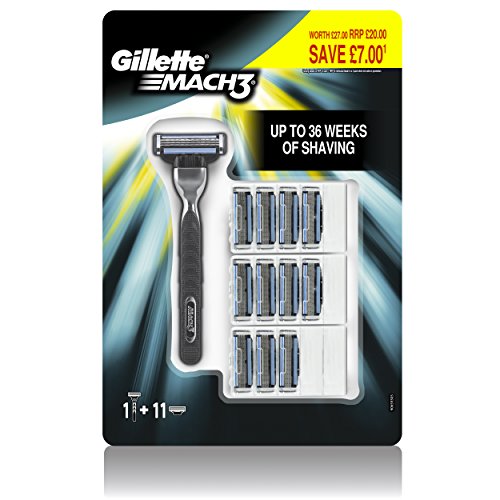 Gillette Mach3 Razor Plus Blades - Pack of 11