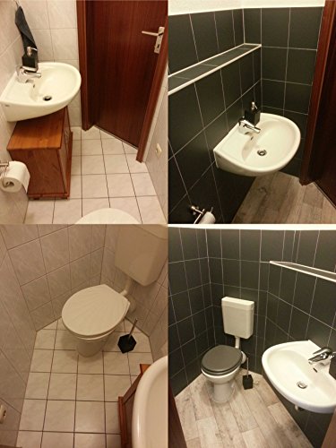 FoLIESEN Fliesenaufkleber FoLIESEN für Küche u. Bad – 15×15 cm – weiss glänzend – 80 Stück - 4