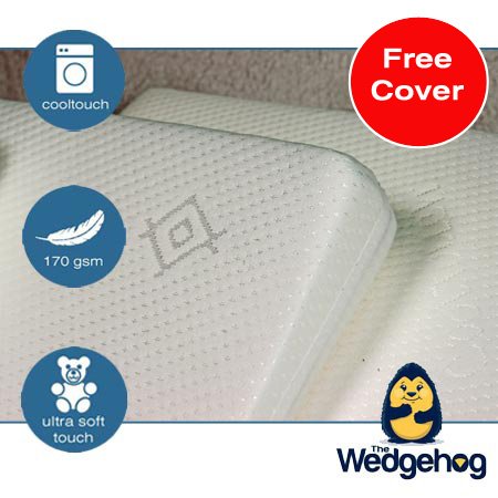 Wedgehog Cot Wedge for Reflux (Standard Cot - 60cm) with FREE Cooltouch cover