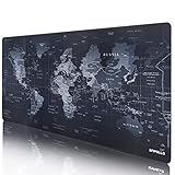 Dimensión 90x40cm: Alfombrilla Gaming El diseño extendido proporciona un área utilizable más grande para cubrir el teclado, el ratón y otras cosas de escritorio, para jugar o para la oficina.