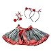 Produktbild Baby Mädchen Weihnachten Rock + Haarband Set Hose, Quaan Tutu Ballett die Röcke Schick Party Karikatur Spielanzug Outfit Sweatshirt Mantel Klassisch Einfach Windjacke Retro passen