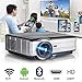 Price comparison product image LCD HD Home/Outdoor WiFi Projector with Bluetooth Android 6.0 Support 1080P HDMI Wireless Airplay Connectivity for iPhone iPad, 4000Lumen LED Digital Movie Projector for Games Artwork Sports Karaoke