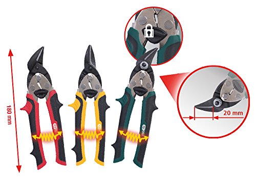 KS Tools Mini-Blechscheren Satz, 3-teilig, 118.0150 - 2