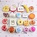 Produktbild Etbotu 10 stücke Kleine Weiche Squishy Lebensmittel Nette Donuts Kuchen Brot Handtasche Anhänger Buns Phone Straps Dekoration Random Lieferung