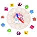 PANNIUZHE Kids Wooden Watch Puzzle Toys Cognitive Digital Clock Digital Block Numbers Shape Sorting Sorter Intelligent Toys for 2 years old