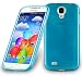 Produktbild Samsung Galaxy S4 Silikonhülle in TÜRKIS von Cadorabo - TPU Schutzhülle Edelstahloptik gebürstet BRUSHED Design – Handyhülle Bumper Case Backcover in TÜRKIS
