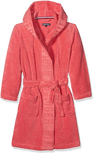 Preisvergleich Produktbild Tommy Hilfiger Mädchen Bademantel Bathrobe, Rosa (Rapture Rose 626), X-Large