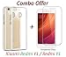 Goelectro ( COMBO OFFER ) Mi Y1 / Xiaomi Mi Y1 / Redmi Y1 / Mi Redmi Y1 / Xiaomi Redmi Y1 / MiY1 / RedmiY1 / Xiaomi Mi Y1 Y One - Original Sleek Premium Transparent Clear Soft Back Cover Case - Premium Tempered Glass Screen Protector - ( Transparent ) RS.299.00