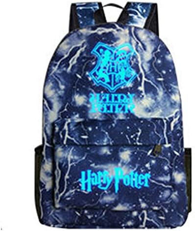 Harry Potter Hogwarts Galaxy Luminous School Student Backpack Book Bag Cosplay. (Thunder)
