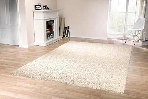 Shaggy Rug High Pile Long Pile Modern Carpet beige 160x230cm (5ft 3" x 7ft 7")