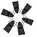 Produktbild Vococal - 10 STK Sonnenbrillen / Brillen Aufbewahrungstasche Tasche - Microfiber Drawstring Rasierer Reinigung Aufbewahrungstasche Tasche, Schwarz