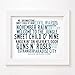 Produktbild 'Kristalline' Kunstdruck – Guns N Roses – signiert & nummeriert Limited Edition Typografie gerahmt 25,4 x 20,3 cm Singles Print Songtext, Mini Poster Wall Art