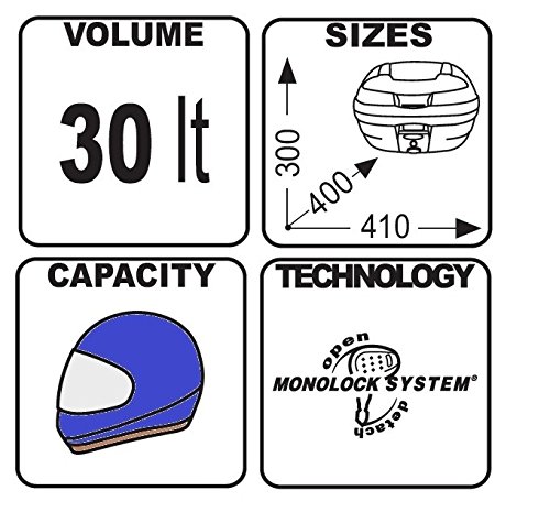 Topcase Suzuki Bandit 600 Givi Monolock E300N schwarz