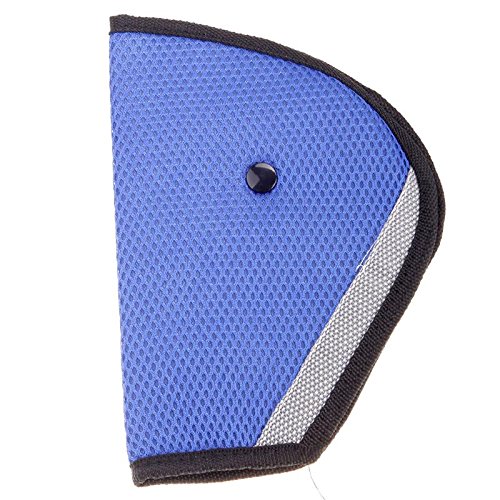 JaneDream 1 Pc Adjuster Kid Seat Belt Pad Clip Washable,Do Not Fade,Do Not Shrink,Without Distortion Blue