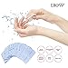 Elite99 50/100pcs Cleaning Cotton Pads Nail Prep & Gel Cleanser Wipes Clean Nail Surface Sticky Residue Remover Gel Shine UV/LED (50pcs)