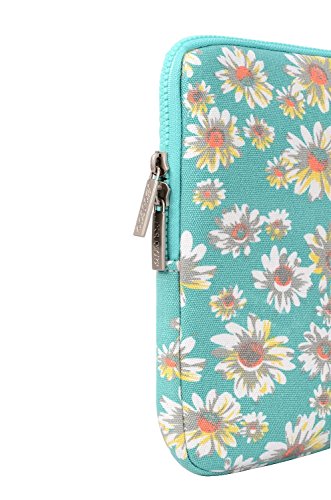 MOSISO Böhmen Stil Canvas Gewebe Laptop Hülle Sleeve Tasche für 11-11,6 Zoll MacBook Air, Ultrabook Netbook Tablet mit einem kleinen Fall, Goldene Chrysantheme - 5