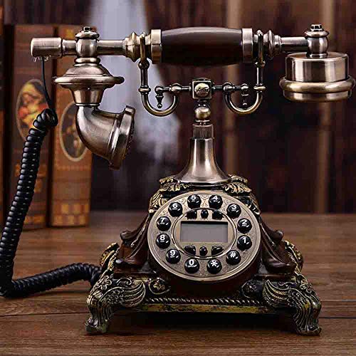 Preisvergleich Produktbild MEICHEN Antikes Telefon des Europäischen Antiken Telefones Idyllische Retro- Hauptlandschaftsbürotelefon-Mode Kreative Rotation