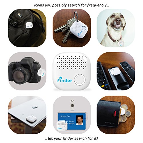 musegear® App Schlüsselfinder (weiß), NEUE VERSION 2 | 3x lauter | Schlüssel, Keys, Handy, Fernbedienung, Portmonee bequem wieder-finden & tracken statt Suchen | Smartphone Bluetooth-GPS-Kopplung - 4