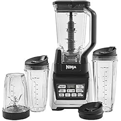 Mixeur 2-en-1 Ninja Duo avec Nutri Ninja intégré [BL642EU] 1500 W, Auto iQ , inclut carafe 2.1 L & 3 tasses Tritan
