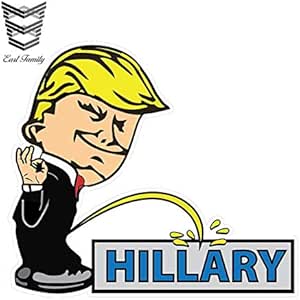 Keine hillary autoaufkleber